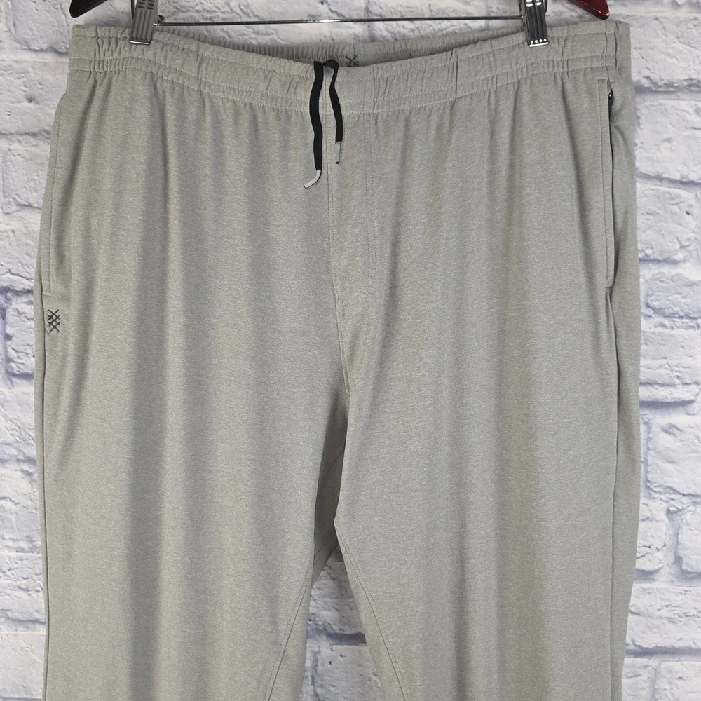 Rhone Joggers Gray Mens Stretch Activewear Tapered Drawstring Pants Size XL